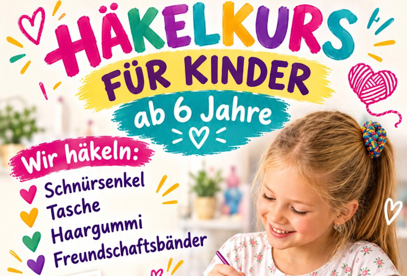 Mehr über den Artikel erfahren Häkelkurs für Kinder