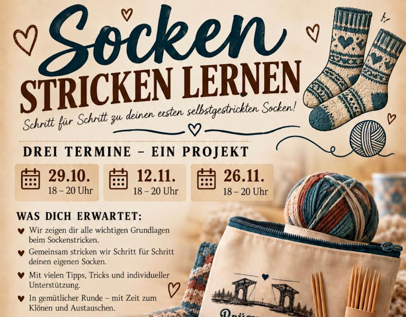 Mehr über den Artikel erfahren Socken stricken lernen